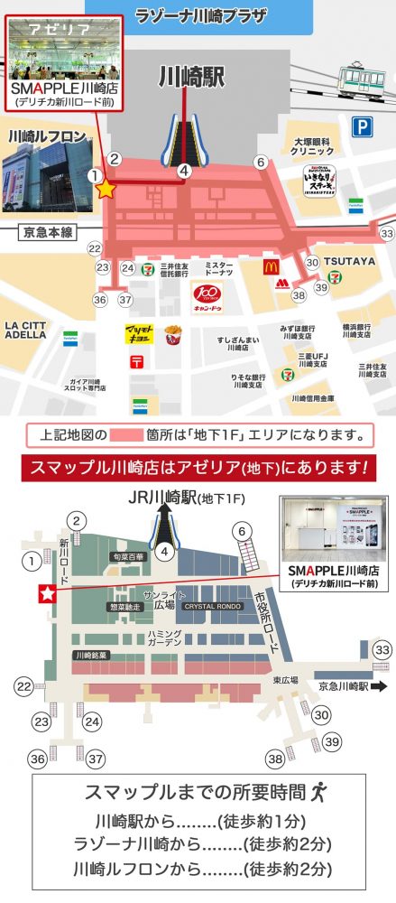 スマップル川崎店　地図